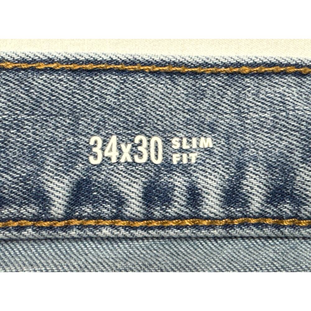 Banana Republic Men's Slim Fit Travel Jean Blue Denim Jeans - 34x30 (34x28.5) - Picture 4 of 6